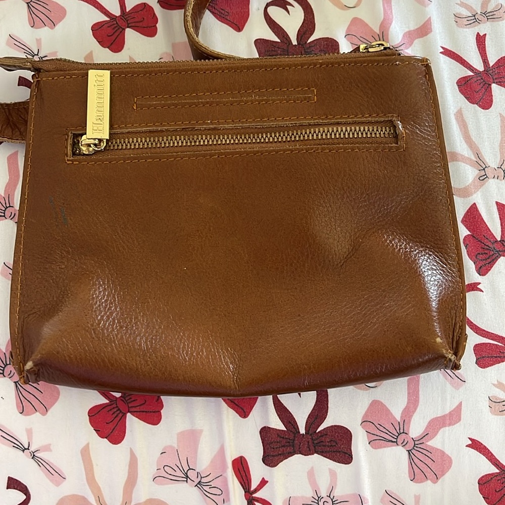 Hammitt Brown Leather Bag with Gold Accents - Picture 6 of 9